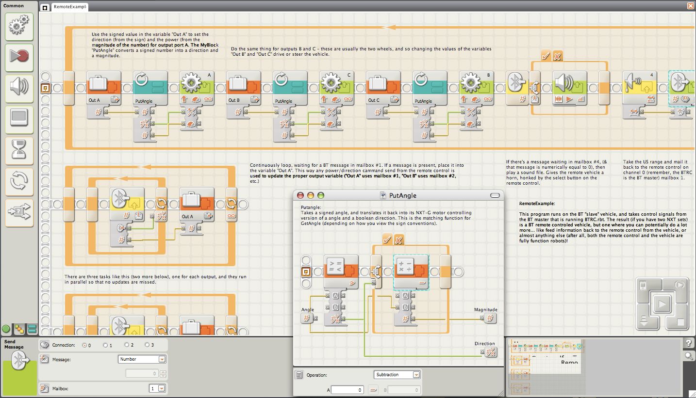 The NXT Programming Software UI
