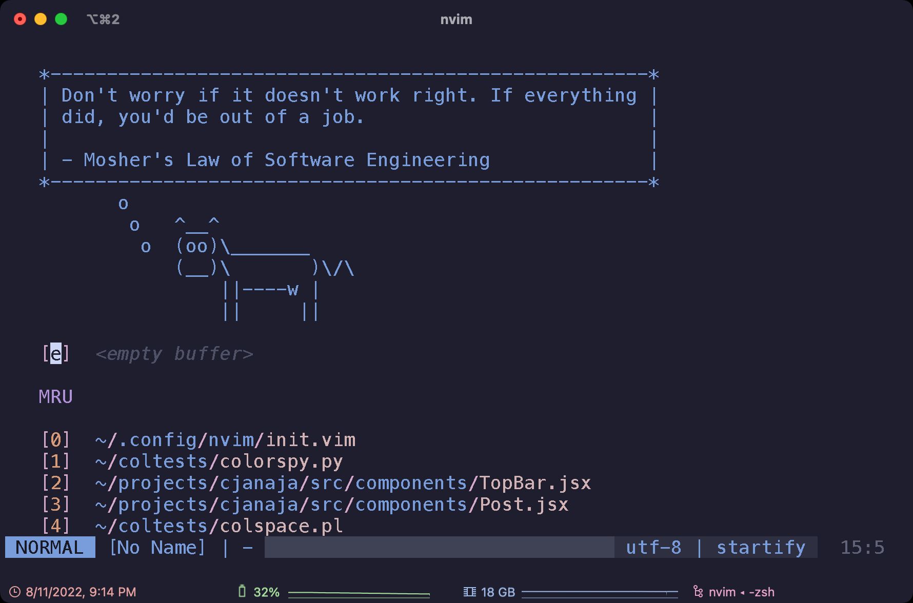 nvim theme with a matching iterm theme