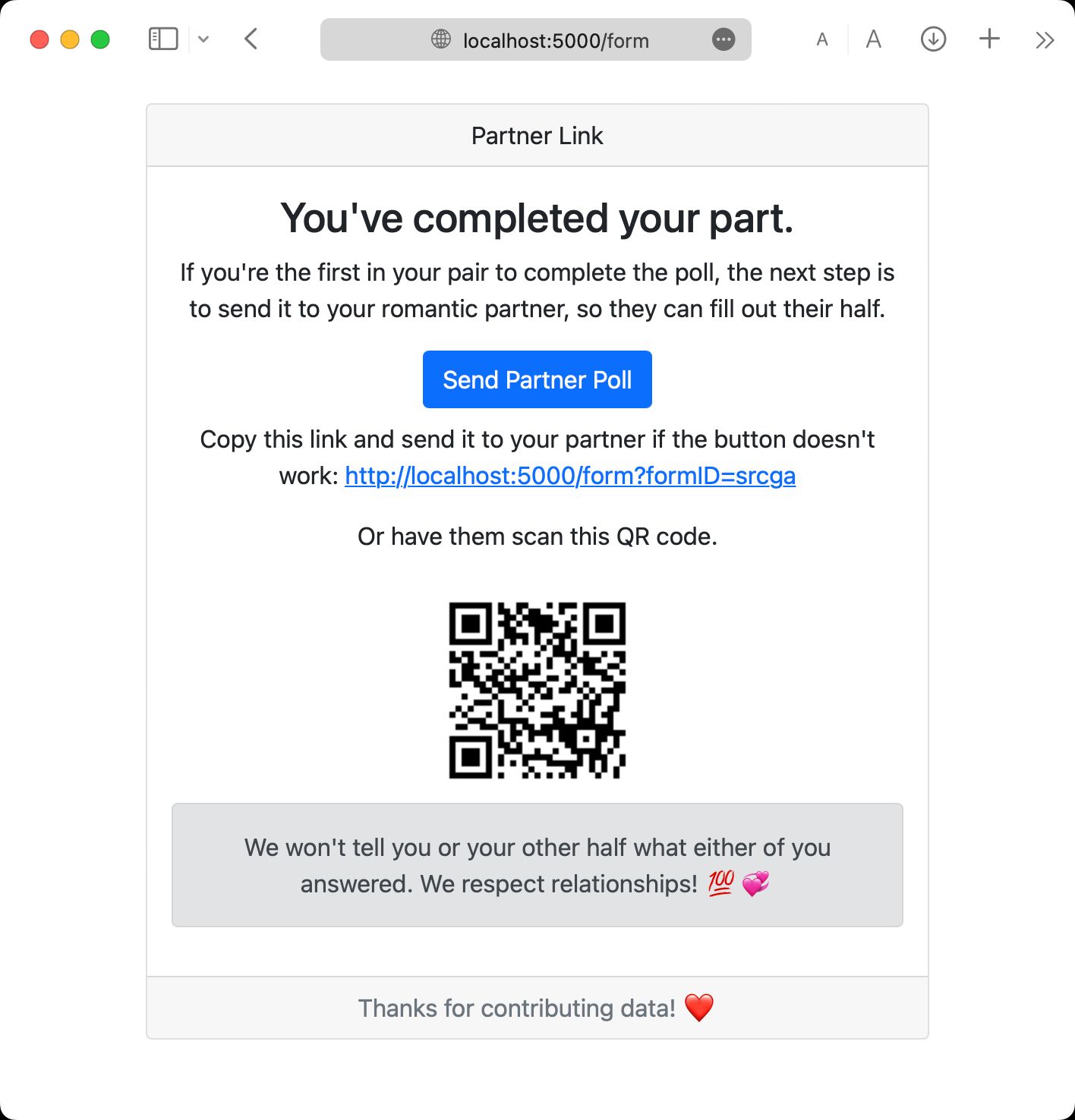Parity Platform End Screen