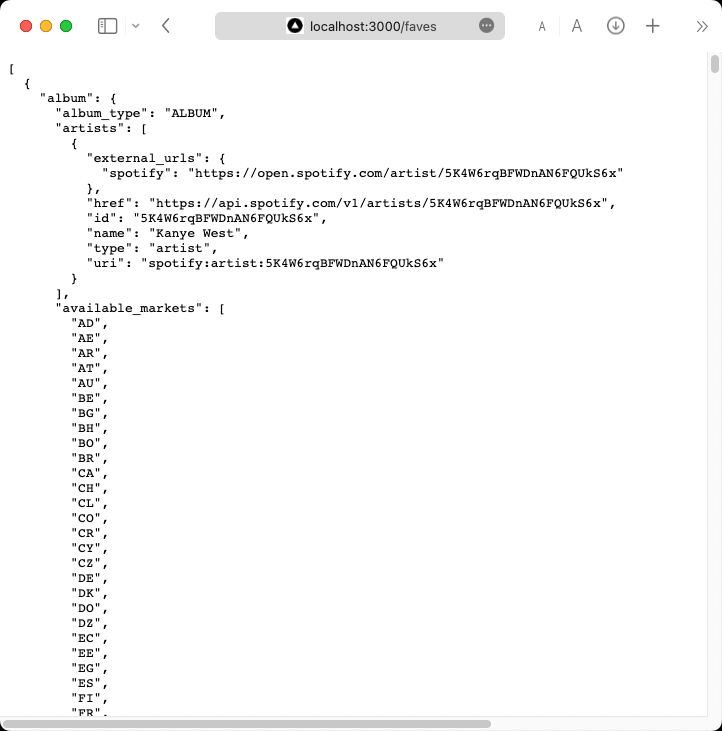 Cut off list of favorite tracks
